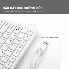 Bàn phím cơ có dây Deiog Dy-901 SIÊU MỎNG CHỈ 6MM mini thiết kế nhỏ gọn chính hãng [BH 1 Năm]