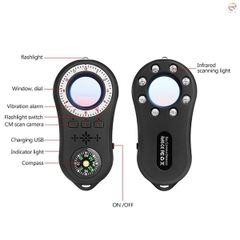 Máy dò tìm camera quay lén, máy quét hồng ngoại S100 kiêm báo động âm thanh đa chức năng [BH 1 năm]