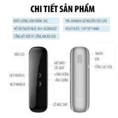 Máy Phiên Dịch Đa Ngôn Ngữ Bằng Giọng Nói DEIOG G5 Gồm 40 Ngôn Ngữ, Màn Hình Cảm Ứng IPS Hiện Đại, Có Hỗ Trợ Phiên Dịch Offline Cao Cấp [BH 1 Năm]