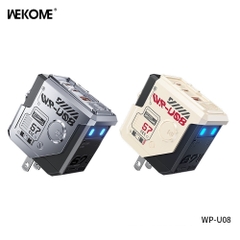 Cóc sạc nhanh 67W Wekome WP-U08 US 3 cổng ( 1 cổng USB QC3.0+ 2 cổng Type C PD67W) chính hãng [BH: 1 NĂM]