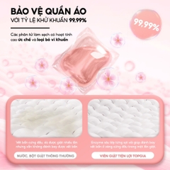 Hộp 50 viên nước giặt xã 3in1 topgia công nghẹ vi nang, diệt khuẩn [BH: NONE]