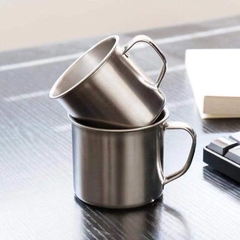 Ca inox có quai cầm uống nước, trà đá size 7cm [BH: NONE]
