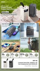 Pin sạc nhanh 27w Remax RPP-161 50.000mAh dự phòng PD 22.5w QC3.0 chính hãng [BH: 1 NĂM]