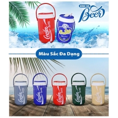 Bình đá, bình nước 1.5L logo Nước Ngọt có nắp đậy kèm quai xách tiện lợi [BH: NONE]