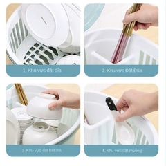 Thau úp chén bát có nắp bật tiện lợi [BH: NONE] 1l1a12