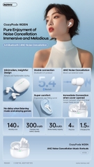 Tai nghe bluetooth REMAX Cozybuds W26N ANC kiểu dáng airpods true wireless chính hãng [BH 1 năm]