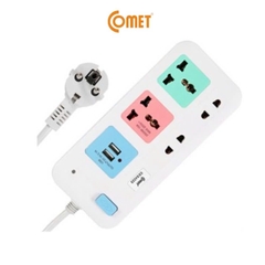 Ổ cắm điện CM4223 Tích hợp 4 lỗ cắm và 2 cổng usb [BH: 1 THÁNG] 1l1d8