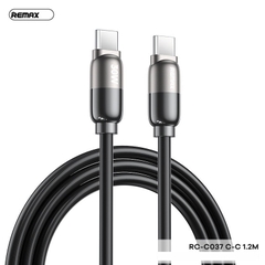 Cáp sạc nhanh 30w REMAX RC-C037 (c-c) 1.2m - 2 đầu type c ra type-c chính hãng [BH 1 năm]