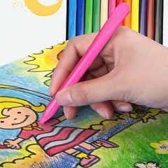 Hộp 12 bút sáp hữu cơ PLASTIC CRAYON an toàn cho bé