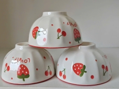 Set 5 chén sứ viền FRUIT- mẫu tùy lô ngẫu nhiên [BH: NONE] 1l1b12