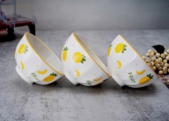 Set 5 chén sứ họa tiết TRÁI CÂY ăn cơm, ăn canh  [BH: NONE] 1l1d8