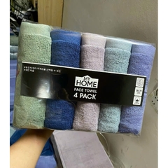 Set 5 khăn tắm Cotton Xuất Hàn Premium siêu thấm Size 38x78cm