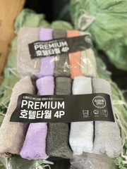 Set 5 khăn tắm Cotton Xuất Hàn Premium siêu thấm Size 38x78cm