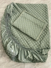 Bộ ga trải giường [1 GA+ 2 VỎ GỐI NẰM] PHI LỤA , chun cài góc size 1.6m x 2m- màu về ngẫu nhiên tùy lô [BH: NONE]