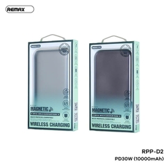 Pin sạc nhanh PD30W không dây manetic Remax RPP-D2, 10.000mAh QC3.0+PD30W chính hãng [BH: 1 NĂM]