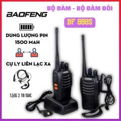 Bộ đàm đôi cầm tay BAOFENG BF888S chống nước phạm vi trên 10km [BH: 1 THÁNG]