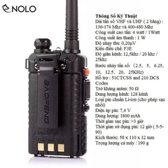 1 cái Bộ Đàm Baofeng BF0678 UV-5R Có Lcd 2 Băng Tần VHF và UHF Cao Cấp 128 Kênh [BH: 3 THÁNG]