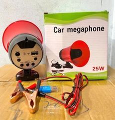 Loa phóng thanh kẹp bình 25W CAR MEGAPHONE, có bluetooth [BH: 3 THÁNG]