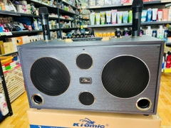 Loa bluetooth karaoke xách tay Kiomic K-8012 mẫu mới 2024 bass 2 tấc đôi chính hãng