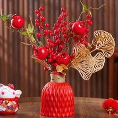 Bình hoa nhựa dáng Origami Trang Trí size 14.5x11x5cm- MÀU NGẪU NHIÊN [BH: NONE]