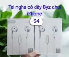 Tai nghe có dây type-c BYZ S4 chui Lightning iPhone chính hãng [BH 6 tháng]