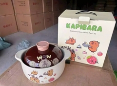 Nồi sứ tráng men KAPIBARA size 3500ml PANDA - mẫu tùy lô [BH: NONE]