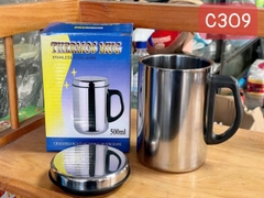 Ca, cốc inox giữ nhiệt 500ml THERMOS 2 lớp có quai cầm [BH: NONE] 1l9d11