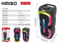Loa bluetooth mẫu loa kéo KIMISO QS1945 TWS có led siêu đẹp (Không kèm micro) [BH 6 Tháng]