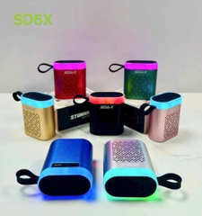 Loa bluetooth SD6x mẫu mới siêu hay có led cực đẹp kèm móc treo [BH 6 Tháng]