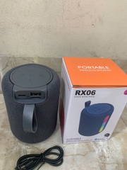 Loa bluetooth RX06 mẫu mới kèm dãy led siêu đẹp có móc treo tiện lợi [BH 6 Tháng]