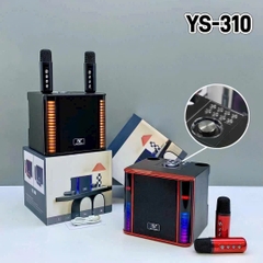 Loa bluetooth karaoke YS-310 kèm 2 micro siêu hay có led cực đẹp chính hãng [BH 6 Tháng]