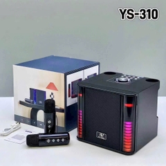 Loa bluetooth karaoke YS-310 kèm 2 micro siêu hay có led cực đẹp chính hãng [BH 6 Tháng]