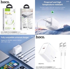 Bộ sạc nhanh 20w Hoco DMC8 kèm cáp type c ra type c (C-C) chính hãng [Bh 1 Năm]