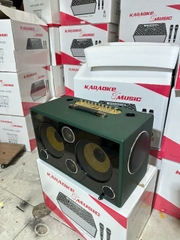 Loa bluetooth karaoke SOUNDBOX J9 bọc da cao cấp  có cổng live OTG kèm 2 micro siêu hay [BH 1 Năm]