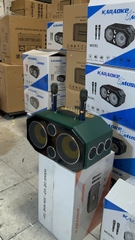 Loa bluetooth karaoke SOUNDBOX J8 bọc da cao cấp kèm 2 micro siêu hay [BH 1 Năm]