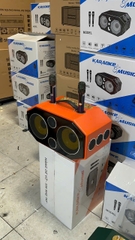 Loa bluetooth karaoke SOUNDBOX J8 bọc da cao cấp kèm 2 micro siêu hay [BH 1 Năm]