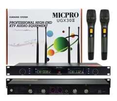 Bộ 2 micro đa năng không dây MICPRO UGX30II mẫu mới siêu đẹp có hát siêu hay [BH 1 Tháng]