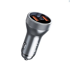 Cóc sạc xe hơi 45w sạc nhanh REMAX RCC325  2 cổng usb có đèn led báo sạc chính hãng [BH: 1 NĂM]