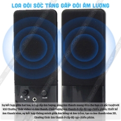 Loa vi tính Genius SP-S110 có nút chỉnh âm lượng jack 3.5 sử dụng cho PC laptop va điện thoại [BH 1 Tháng]6l8