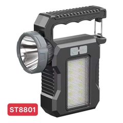 Đèn pin cầm tay đa năng ST8801 kiêm đèn led sạc năng lượng mặt trời và USB [BH 1 Tháng]6l8