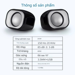 Loa vi tính HP DHS-2111 mẫu loa xí ngầu chính hãng [BH 6 Tháng]6l8