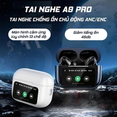 Tai nghe bluetooth A9 PRO mẫu PRO2 dock có màn hình cảm ứng siêu nhạy [BH 3 Tháng]6l8