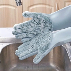 Găng tay rửa chén, bát có gai tạo bọt