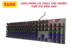 Bàn phím cơ không dây S100PRO chuyên game led [BH 1 năm]