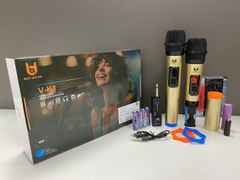 Bộ 2 micro đa năng không dây BEST SOUND V- K1 mẫu mic siêu hay dùng cho mọi loa kéo [BH 3 Tháng]