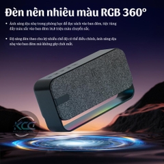 Loa bluetooth BO-02 chất liệu vải siêu đẹp kèm led RGB cực đẹp