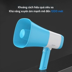 Loa phóng thanh TAHADA 06L (2 pin) có ghi âm mẫu loa có bluetooth công suất 80w chính hãng