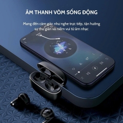 Tai nghe bluetooth TAHADA K50 mẫu airpods có đệm cao su chống ồn chính hãng