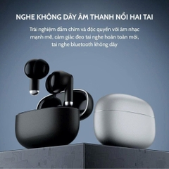 Tai nghe bluetooth TAHADA K50 mẫu airpods có đệm cao su chống ồn chính hãng