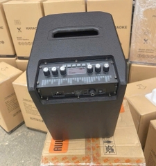 Loa bluetooth karaoke AT-379 loa Bass 20cm công suất tối đa 100w kèm 2 micro không dây siêu hay